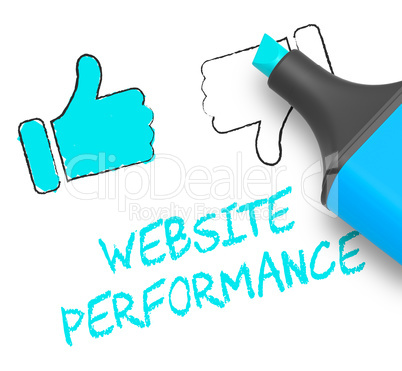 Website Performance Displaying Quality Report 3d Illustration