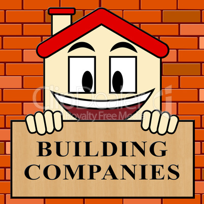 Building Companies Shows Housing Business 3d Illustration
