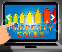 Property Sales Representing House Selling 3d Illustration
