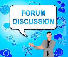 Forum Discussion Showing Community Talk 3d Illustration