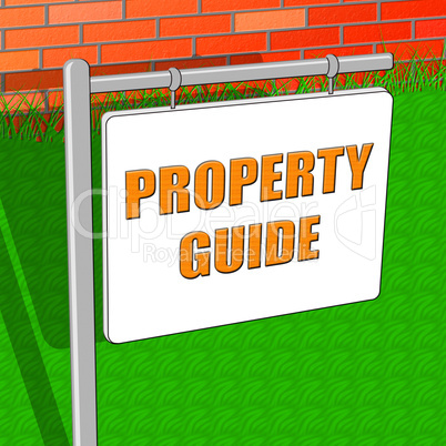 Property Guide Shows Real Estate 3d Illustration