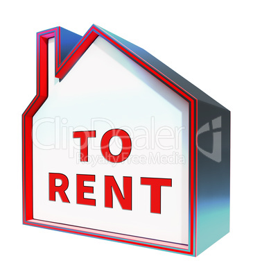 House To Rent Displays Property Rentals 3d Rendering