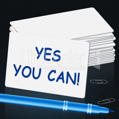 Yes You Can Meaning All Right 3d Illustration