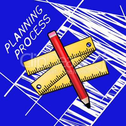 Planning Process Meaning Plan Method 3d Illustration