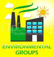 Environmental Groups Represents Eco Organizations 3d Illustratio