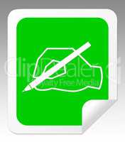 Writing Message Means Communication Note 3d Illustration