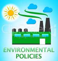 Environmantal Policies Represents Environment Guide 3d Illustrat