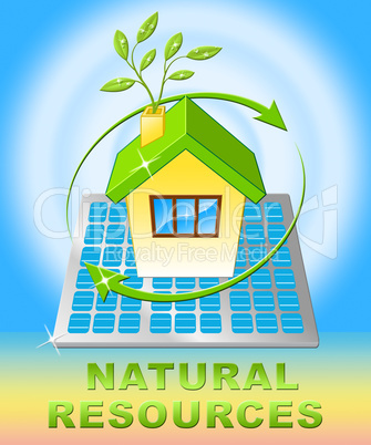 Natural Resources Design Displays Nature Assets 3d Illustration