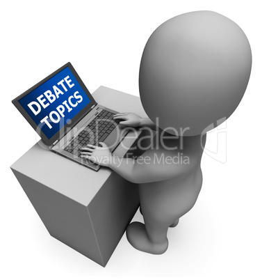 Debate Topics Meaning Dialog Subjects 3d Rendering