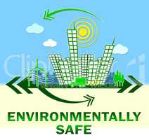 Environmentally Safe Showing Eco Friendly 3d Illustration