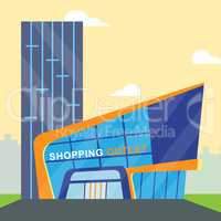 Shopping Outlet Meaning Retail Commerce 3d Illustration