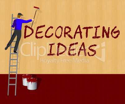 Decorating Ideas Shows Decoration Advice 3d Illustration