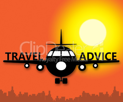 Travel Advice Showing Guidance Getaway 3d Illustration