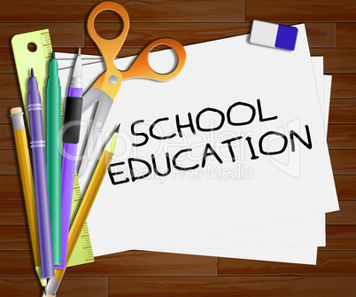 School Education Shows Kids Education 3d Illustration