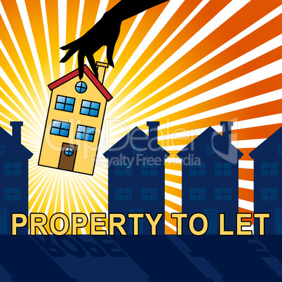 Property To Let Shows For Rent 3d Illustration