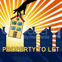 Property To Let Shows For Rent 3d Illustration