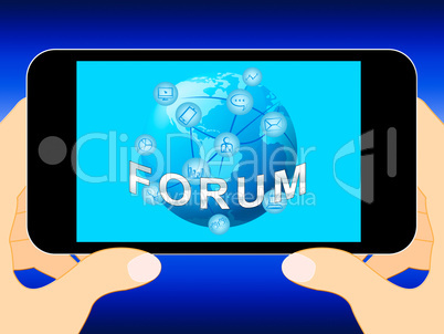 Forum Icons Representing Social Media 3d Illustration