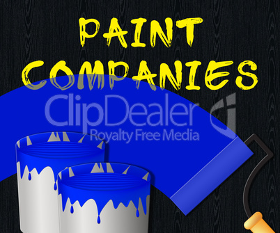 Paint Companies Displays Painting Product 3d Illustration