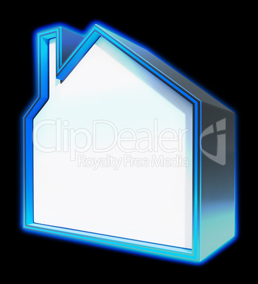 Blank House Means Home Copyspace 3d Rendering