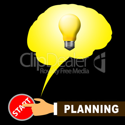 Planning Light Representing Objectives And Aspirations 3d Illust