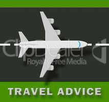 Travel Advice Shows Guidance Getaway 3d Illustration