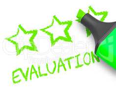Evaluation Stars Represents Estimation And Evaluating 3d Illustr