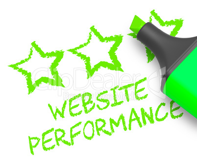 Website Performance Means Quality Report 3d Illustration