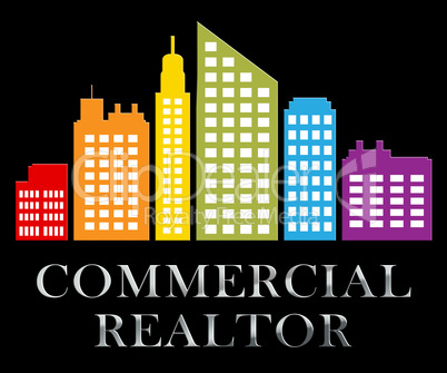Commercial Realtor Describes Real Estate Sale 3d Illustration
