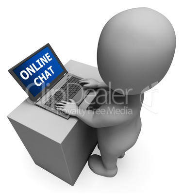 Online Chat Meaning Internet Messages 3d Rendering