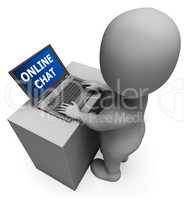Online Chat Meaning Internet Messages 3d Rendering