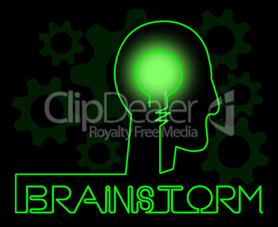 Brainstorm Brain Meaning Dream Up And Brainstorming