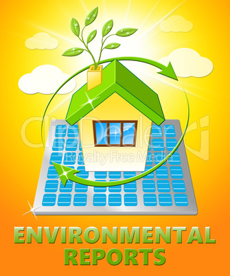 Environment Reports House Shows Nature 3d Illustration