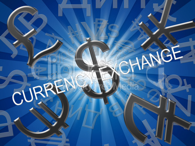 Currency Exchange Meaning Forex Rate 3d Illustration
