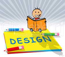 Creative Design Displays Graphic Innovation 3d Illustration