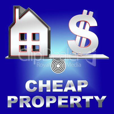 Cheap Property Means Real Estate 3d Rendering