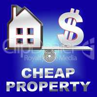 Cheap Property Means Real Estate 3d Rendering