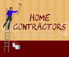 Home Contractors Shows Construction Companies 3d Illustration
