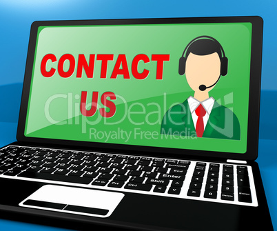 Contact Us Meaning Customer Service 3d Illustration