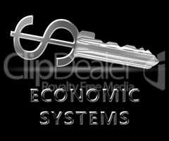 Economic Systems Meaning Financial Network 3d Illustration