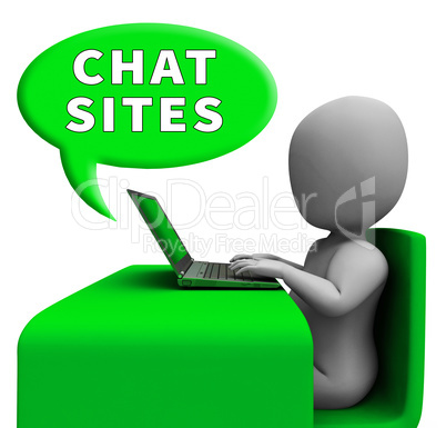 Chat Sites Man Meaning Discussion 3d Illustration