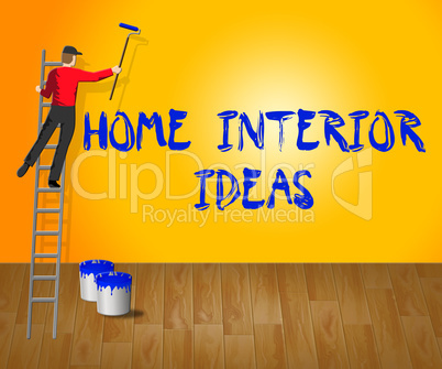 Home Interior Ideas Shows House 3d Illustration