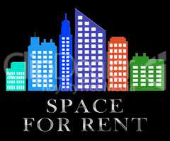 Space For Rent Describes Leases 3d Illustration