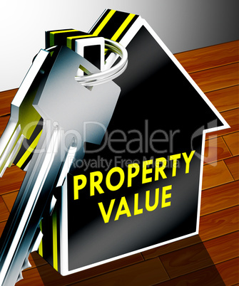 Property Value Means House Prices 3d Rendering
