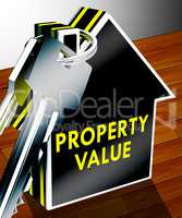 Property Value Means House Prices 3d Rendering