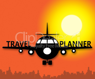 Travel Planner Meaning Travelling Plans 3d Illustration