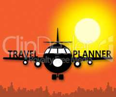 Travel Planner Meaning Travelling Plans 3d Illustration