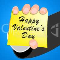 Happy Valentines Day Represents Find Love 3d Illustration