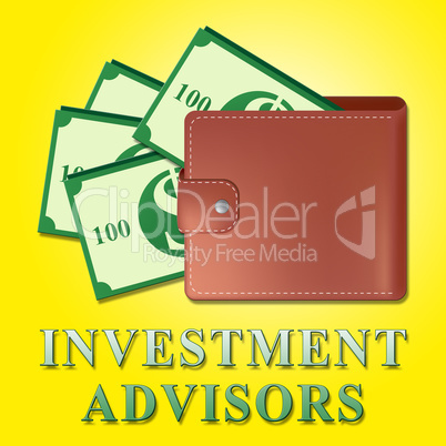 Investment Advisors Means Investing Advice 3d Illustration