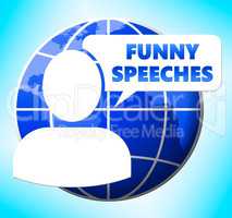 Funny Speeches Icon Meaning Witty Speech 3d Illustration