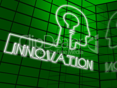 Innovation Head Shows Reorganization Transformation 3d Illustrat
